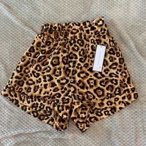Goodnight Macaroon Cheetah Paperbag Shorts NWT